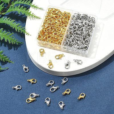 300Pcs 2 Colors Zinc Alloy Lobster Claw Clasps FIND-FS0003-33-1