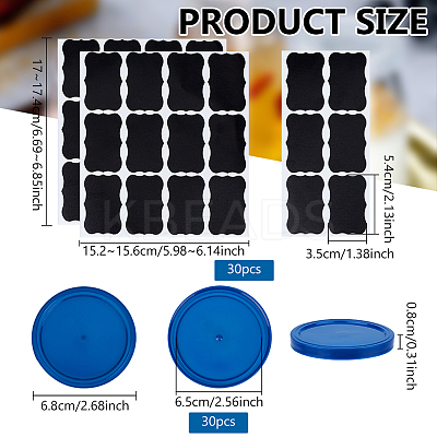 30Pcs Plastic Bottle Caps AJEW-BC0007-22-1