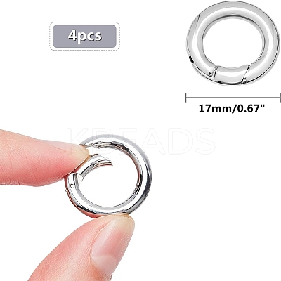 Ring Smooth 304 Stainless Steel Spring Gate Rings STAS-UN0007-25P-1