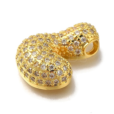 Brass with Cubic Zirconia Pendants KK-Q818-02L-G-1