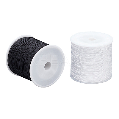 2 Rolls 2 Colors Braided Nylon Thread NWIR-PH0001-78-1