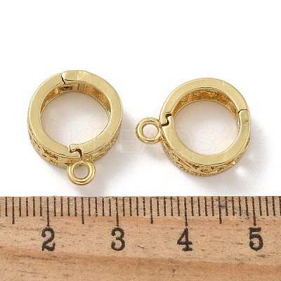 Rack Plating Brass Pendant Bails KK-G515-49G-1