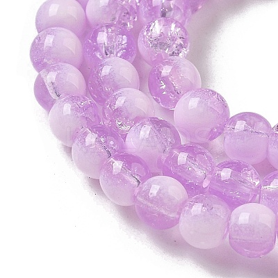Crackle Glass Beads Strands LS-GLAA-U001-4mm-04-1