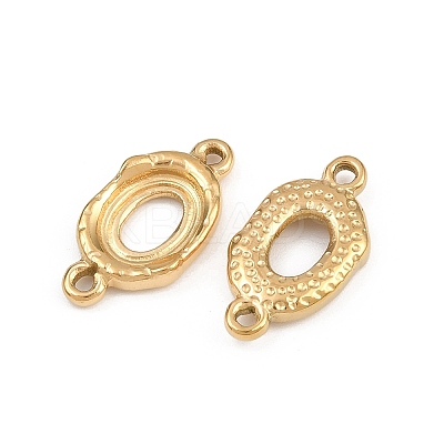 304 Stainless Steel Connector Cabochon Settings STAS-L303-29G-1