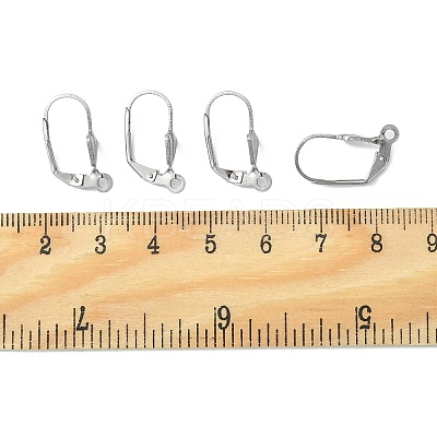 Tarnish Resistant 304 Stainless Steel Leverback Earring Findings STAS-E007-2-1