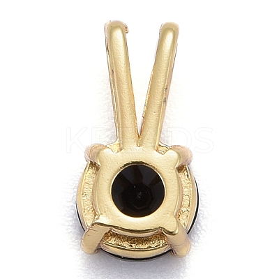 Brass Micro Pave Cubic Zirconia Pendants KK-P192-04-G04-1