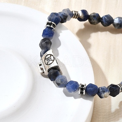 Brass Beaded Bracelets BJEW-Z094-03-1