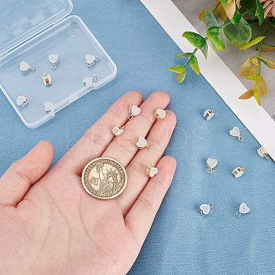 20Pcs 2 Colors Silicone with Brass Ear Nuts FIND-AR0002-77-1