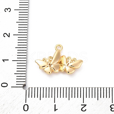 Brass Crystal Rhinestone Pendants KK-E793-04G-1