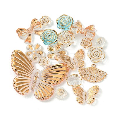 Transparent Acrylic Beads X1-OACR-O006-03B-1