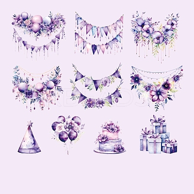 PET Waterproof Decorative Stickers DIY-M076-03A-1