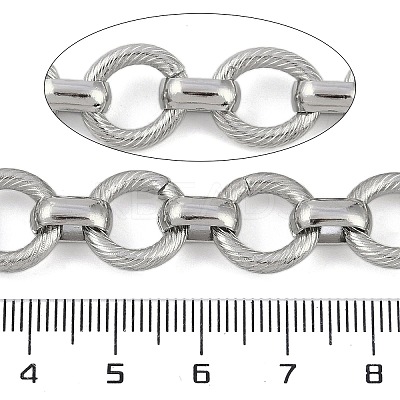 Non-Tarnish 304 Stainless Steel Link Chains CHS-A013-04P-02-1