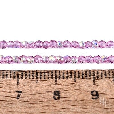 Transparent Glass Beads Strands EGLA-N028-01A-A04-1