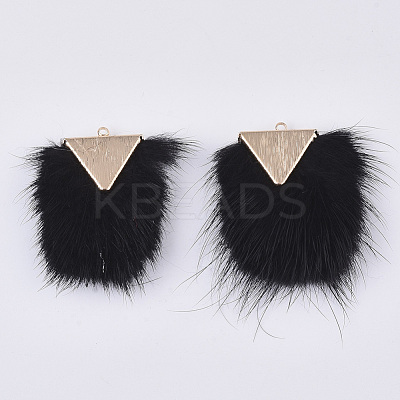 Faux Mink Fur Tassel Pendant Decorations FIND-S302-05K-1