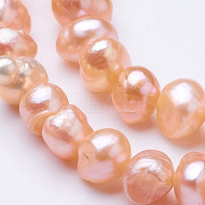 Natural Cultured Freshwater Pearl Beads Strands PEAR-F004-25-01-1