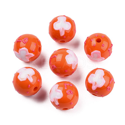 Opaque Acrylic Beads ACRC-N002-02-05-1