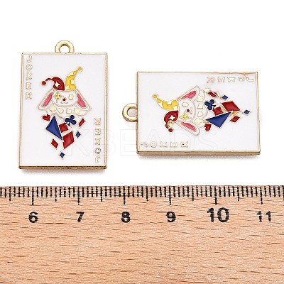 Rack Plating Alloy Enamel Pendants LS-ENAM-N056-392D-KCG-1