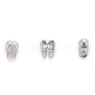 Tarnish Resistant 304 Stainless Steel Bead Tips STAS-R063-20-1