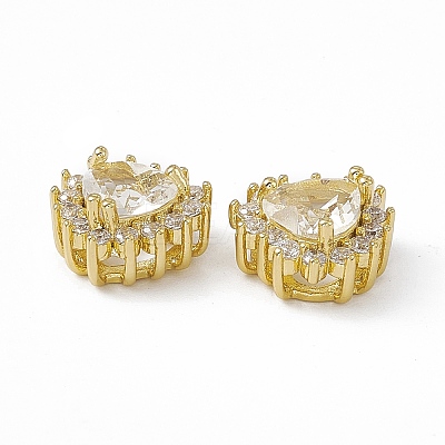Rack Plating Brass Micro Pave Cubic Zirconia Beads KK-C007-12G-07-1