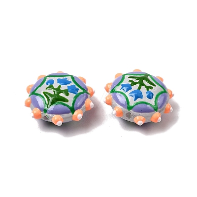 Baking Paint Glass Enamel Beads LAMP-K039-34J-1
