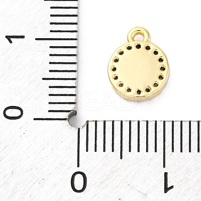 Brass Micro Pave Cubic Zirconia Pendants KK-A240-13G-1
