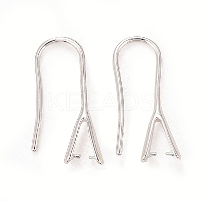 Rack Plating Eco-friendly Brass Earring Hooks LS-KK-D075-14S-RS-1