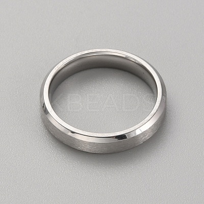 201 Stainless Steel Simple Plain Band Ring for Women RJEW-WH0015-06B-1