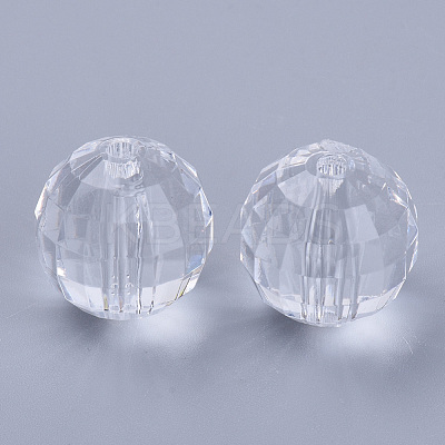 Transparent Acrylic Beads X-TACR-Q254-8mm-V01-1