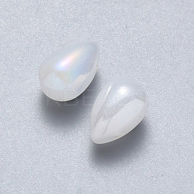 Transparent Spray Painted Glass Charms X-GLAA-R211-03-D06-1