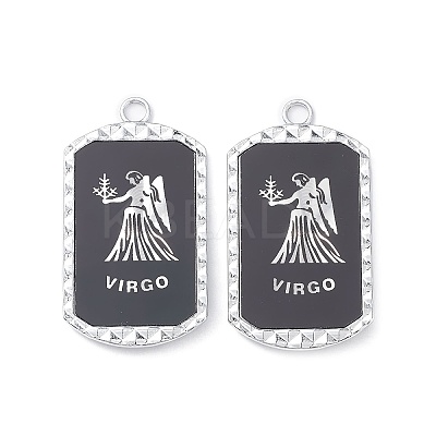 Alloy Twelve Constellations Series Big Pendants PALLOY-O107-01P-03-1