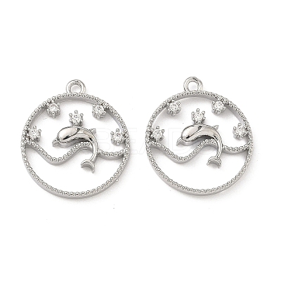 Brass Micro Pave Cubic Zirconia Pendants LS-KK-L260-06-1