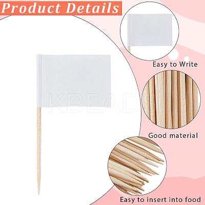 100Pcs Paper Flag Cocktail Picks DIY-CN0003-57B-1