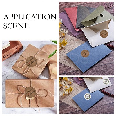 Self-Adhesive Kraft Paper Gift Tag Stickers LS-DIY-G013-A01-1