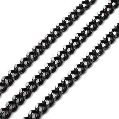 PVD Vacuum Plating 304 Stainless Steel Cuban Link Chains CHS-K016-03C-EB-1
