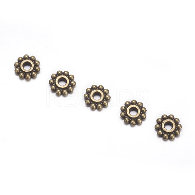 Gear Tibetan Style Alloy Spacer Beads X-MAB145-NF-1