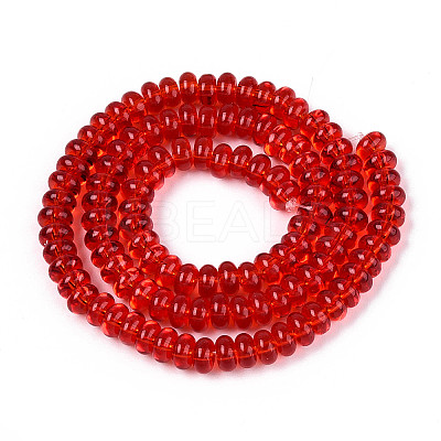 Transparent Glass Beads Strands GLAA-T025-6mm-15-1