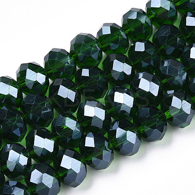 Electroplate Glass Beads Strands EGLA-A034-T1mm-A31-1