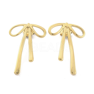 Ion Plating(IP) 304 Stainless Steel Stud Earrings for Women EJEW-N054-19G-1