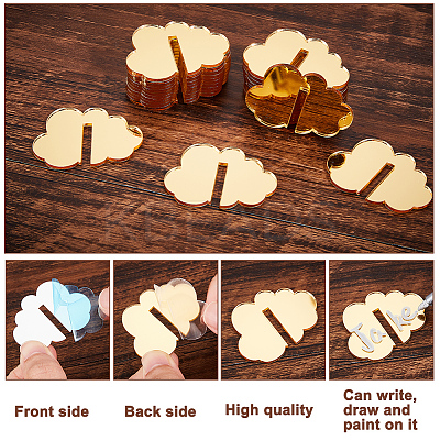 Cloud Acrylic Wine Glass Charms Tag AJEW-WH0248-383B-1