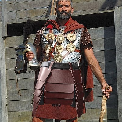 Medieval Viking PU Leather Belt Skirt AJEW-WH20077-031D-1
