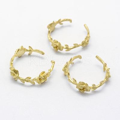 Brass Cuff Finger Ring Settings KK-F721-180C-RS-1