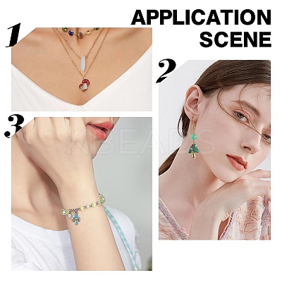 56Pcs 14 Style Alloy Enamel Pendants ENAM-SC0003-77-1
