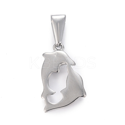 Tarnish Resistant 304 Stainless Steel Pendants STAS-H110-09P-1
