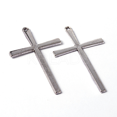 Tibetan Style Alloy Cross Large Pendants LS-EAAA0100Y-NF-1