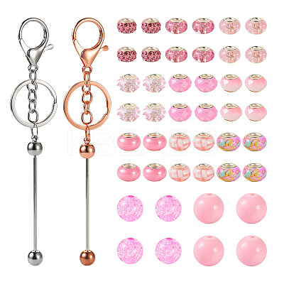 Valentine's Day DIY Beadable Keychain Making Kit DIY-TA0006-66-1