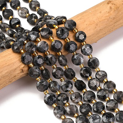 Natural Larvikite Beads Strands G-C116-A30-02-1