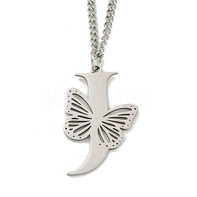 201 Stainless Steel Necklaces NJEW-Q336-01J-P-1