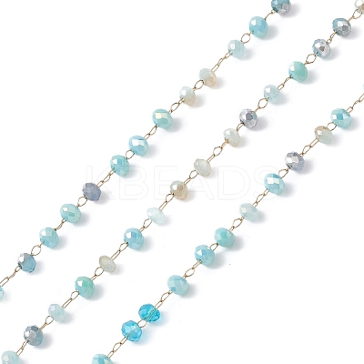 Handmade Glass Beaded Chains CHS-P016-46G-07-1