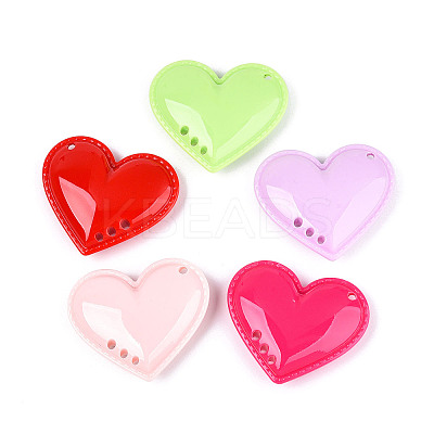 Opaque Acrylic Pendants SACR-T017-46-1