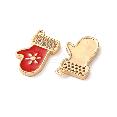 Brass Micro Pave Cubic Zirconia Pendants X1-KK-D420-01G-01-1